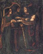 Dante Gabriel Rossetti How They Met Themselves oil painting on canvas